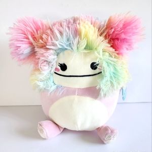 CAPARINNE 🐾 Rainbow Hair Pink Bigfoot Original Squishmallow by Kelly Toy